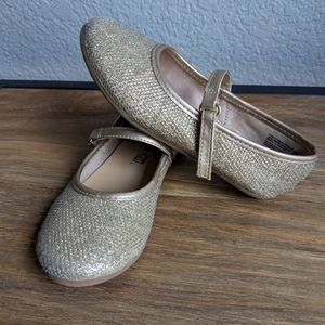 Toddler girl gold flats